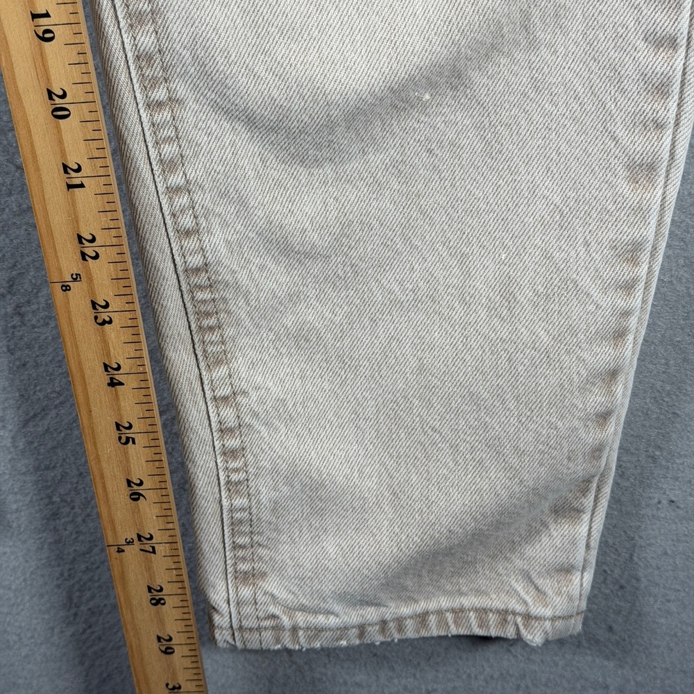 Lee Vintage High Waisted Mom Jeans Tan Tapered Leg Denim Pants 29x29 - Picture 6 of 15